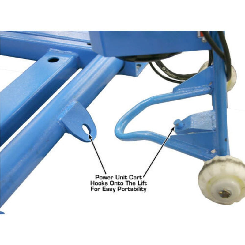 Atlas Automotive Equipment 7K Kwik-Bay Portable Mid-Rise Scissor Lift — 7,000 lb. Capacity