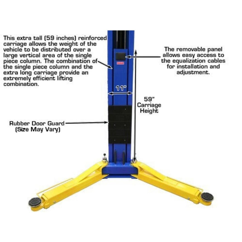Atlas Automotive Equipment OHX10000X Extra Tall 2-Post Lift — 10,000 lb. Capacity