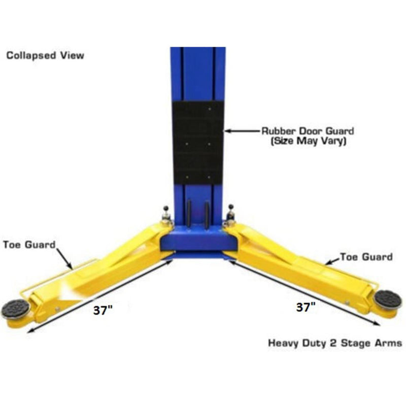 Atlas Automotive Equipment OHX10000X Extra Tall 2-Post Lift — 10,000 lb. Capacity