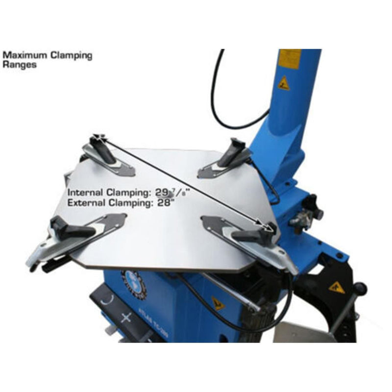 Atlas Automotive Equipment TC289 Extra Large Rim-Clamp Tire Changer with Beadblaster