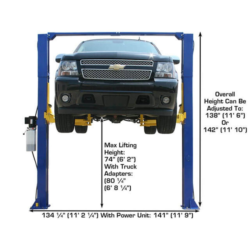 Atlas Equipment 9KOHX Overhead 2-Post Lift — 9,000 lb. Capacity