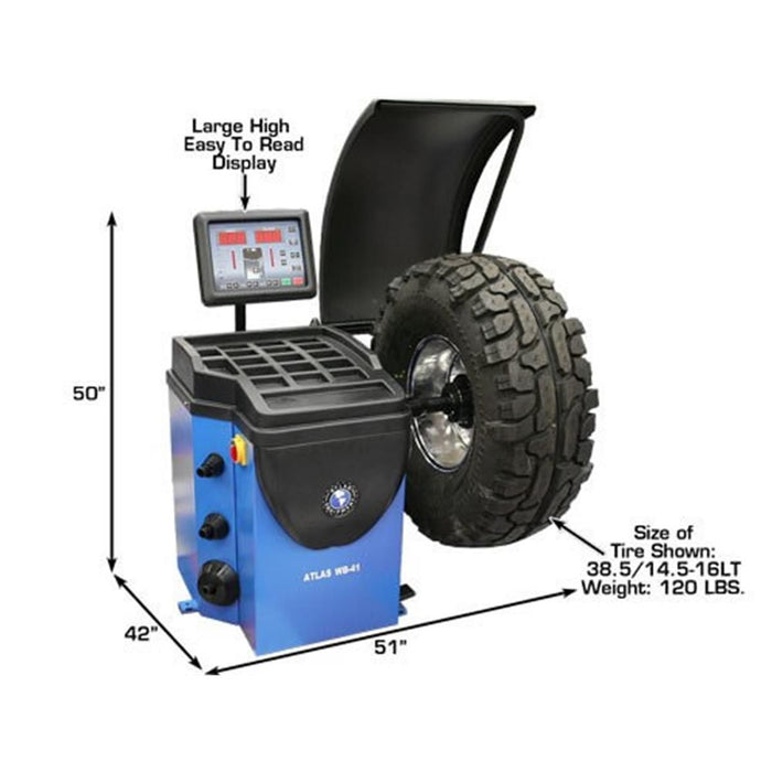 Atlas Equipment WB41 Self-Calibrating Computerized Wheel Balancer