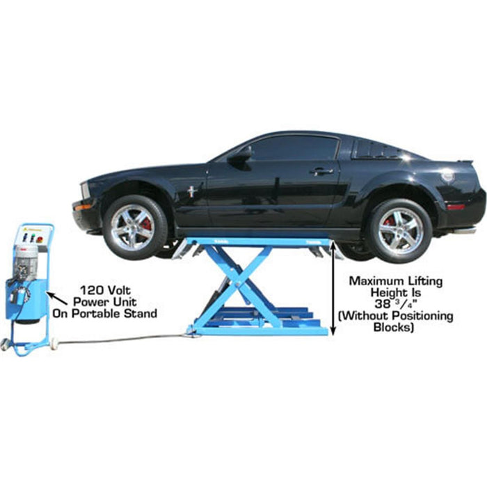 Atlas Automotive Equipment 7K Kwik-Bay Portable Mid-Rise Scissor Lift — 7,000 lb. Capacity