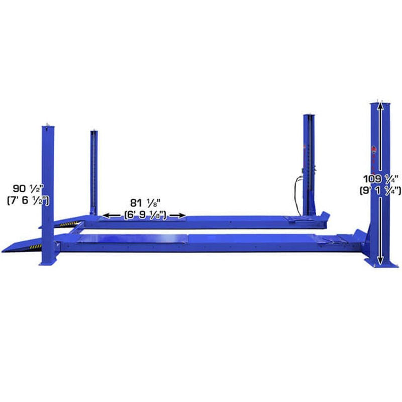 Atlas Platinum PVL14OF-EXT ALI Certified Open-Front Alignment Lift — 14,000 lb. Capacity