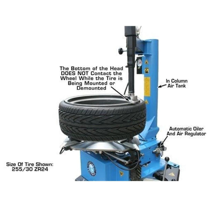 Atlas Automotive Equipment TC289 Extra Large Rim-Clamp Tire Changer with Beadblaster